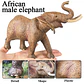Oenux Elephant Figure Realistic PVC Wildlife Model - thumbnail 43