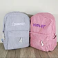 Personalized Corduroy Kids Backpack  Embroidered Name Bag - thumbnail 2