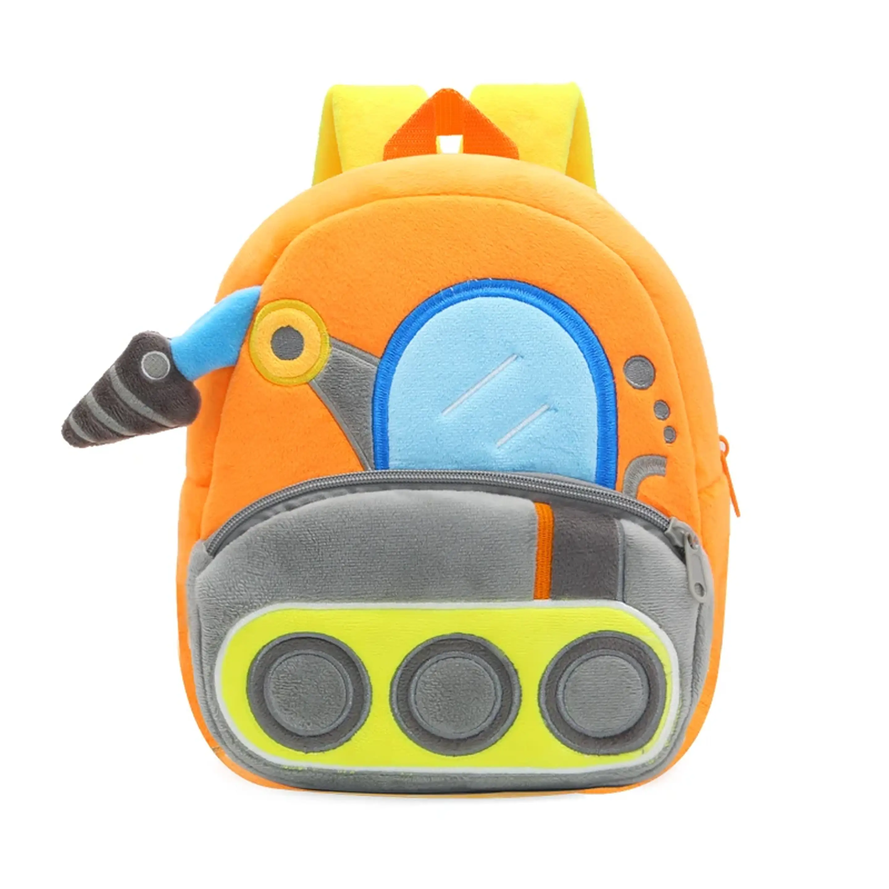 Kids Excavator Plush Backpack  Toddler School Bag 2