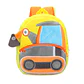 Kids Excavator Plush Backpack  Toddler School Bag - thumbnail 4