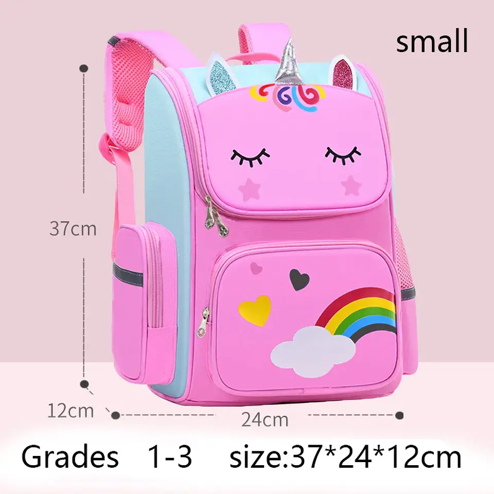 Unicorn Girls Backpack  Waterproof School Bag 7