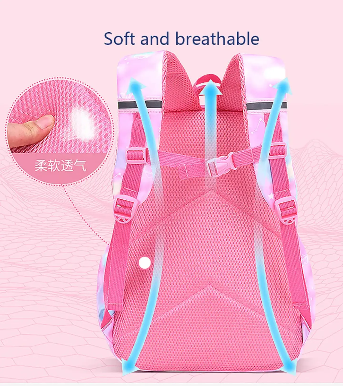 Girls Waterproof Backpack  Floral School Bag 2