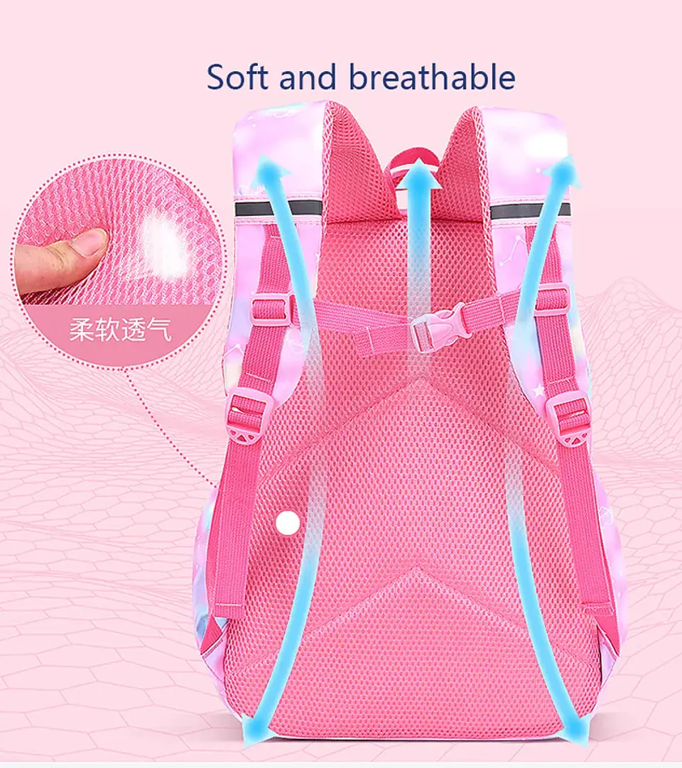 Girls Waterproof Backpack  Floral School Bag 2