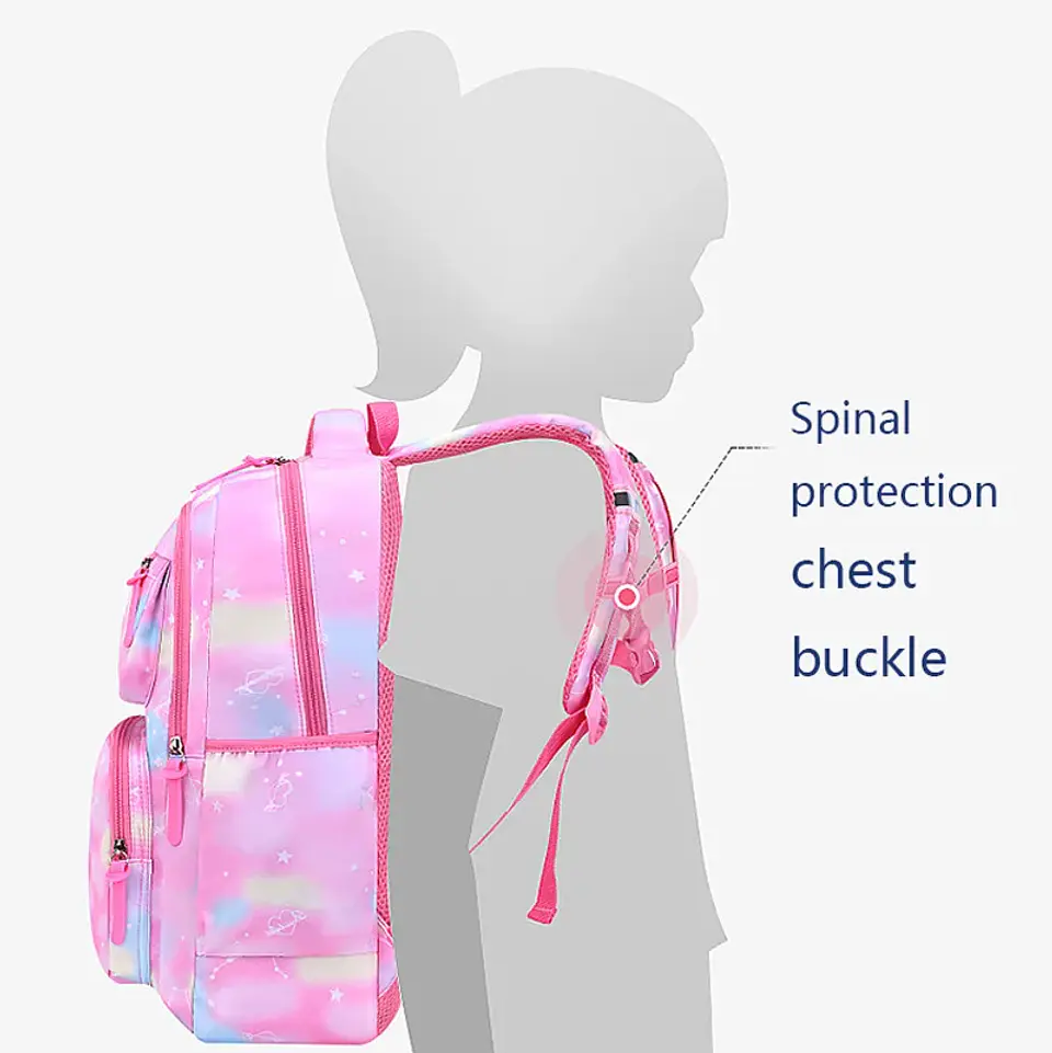 Girls Waterproof Backpack  Floral School Bag 3