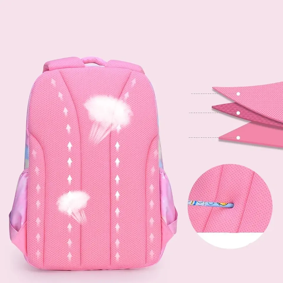 Girls Waterproof Backpack  Floral School Bag 5