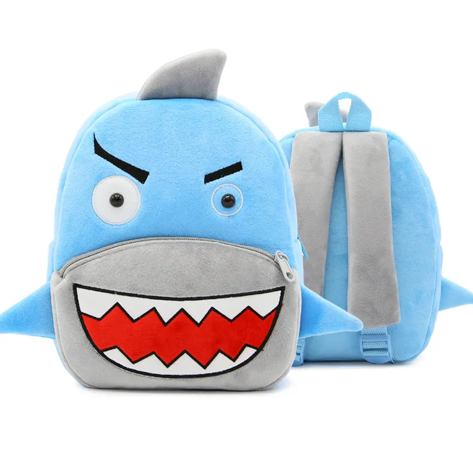 Kids Animal Plush Backpack  Cartoon School Bag 6