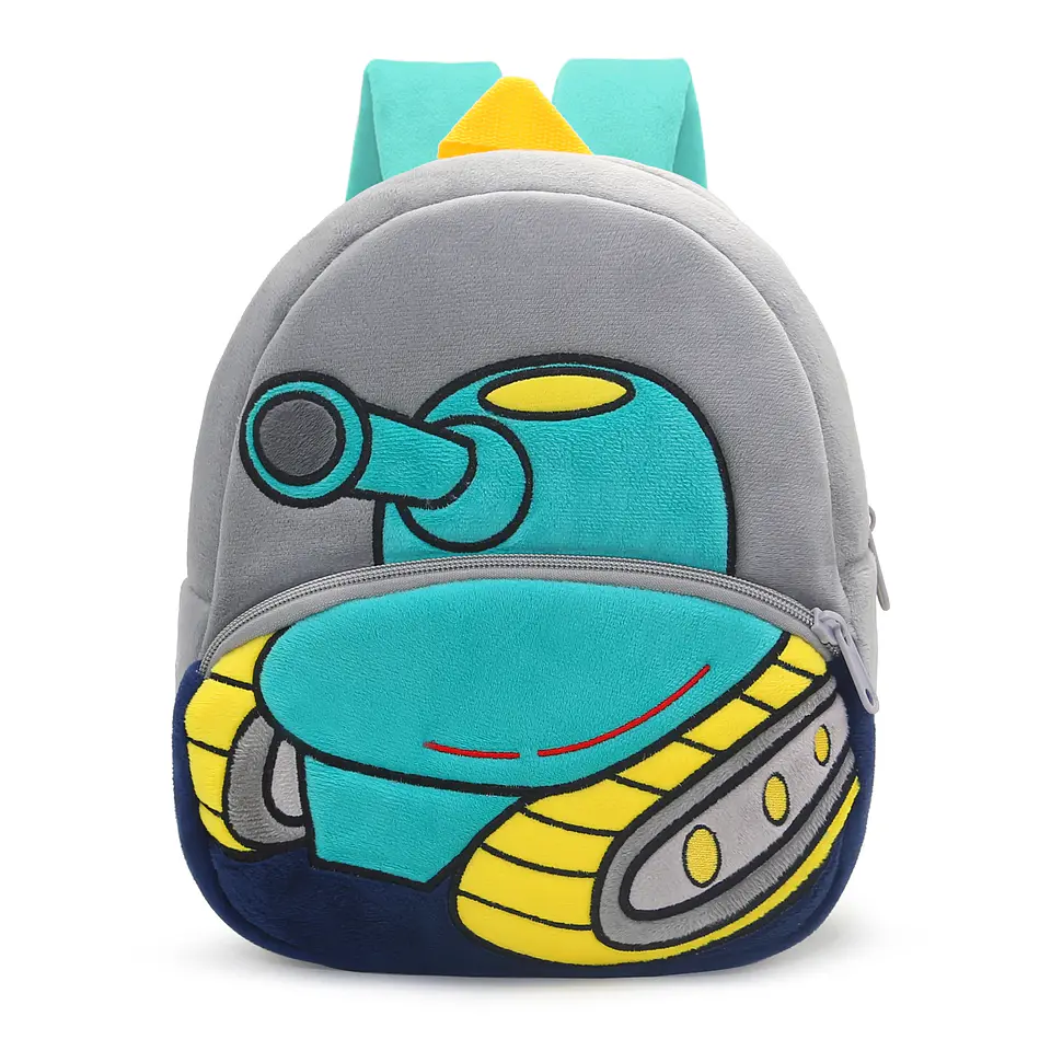 Kids Excavator Plush Backpack  Toddler School Bag 8