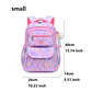 Girls Waterproof Backpack  Floral School Bag - thumbnail 7