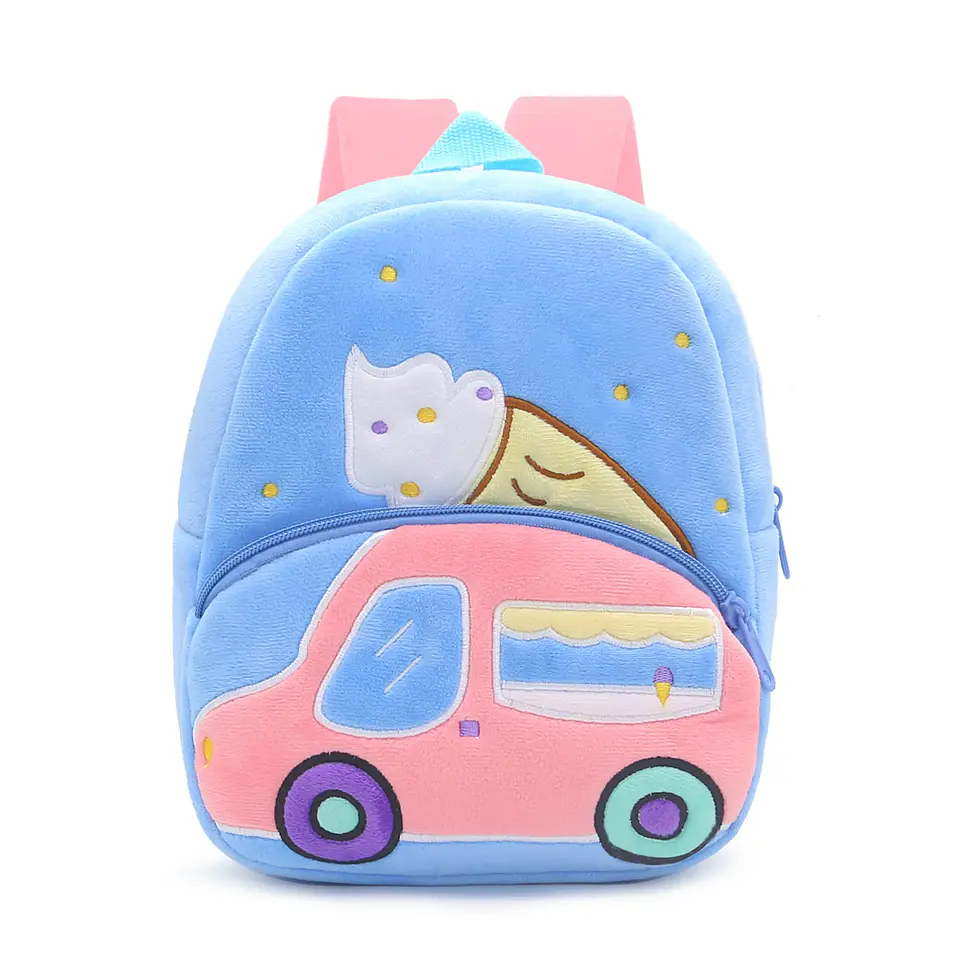 Kids Excavator Plush Backpack  Toddler School Bag 9