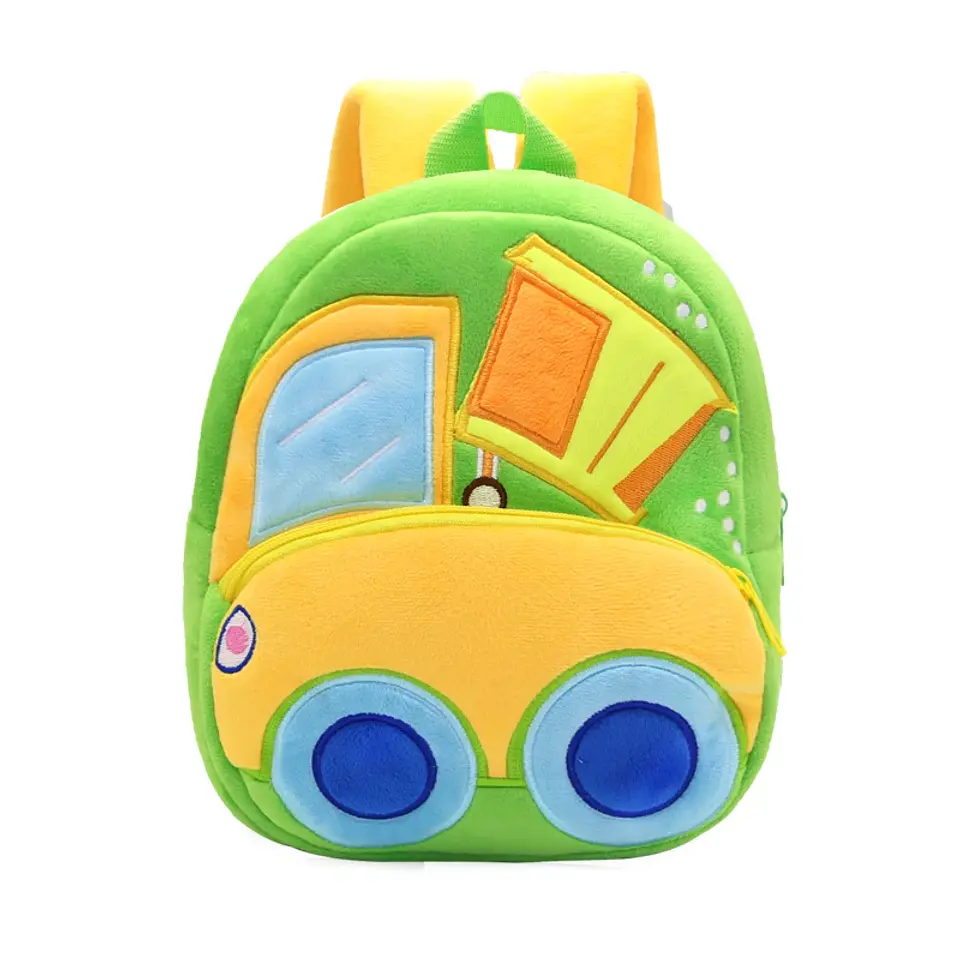 Kids Excavator Plush Backpack  Toddler School Bag 10