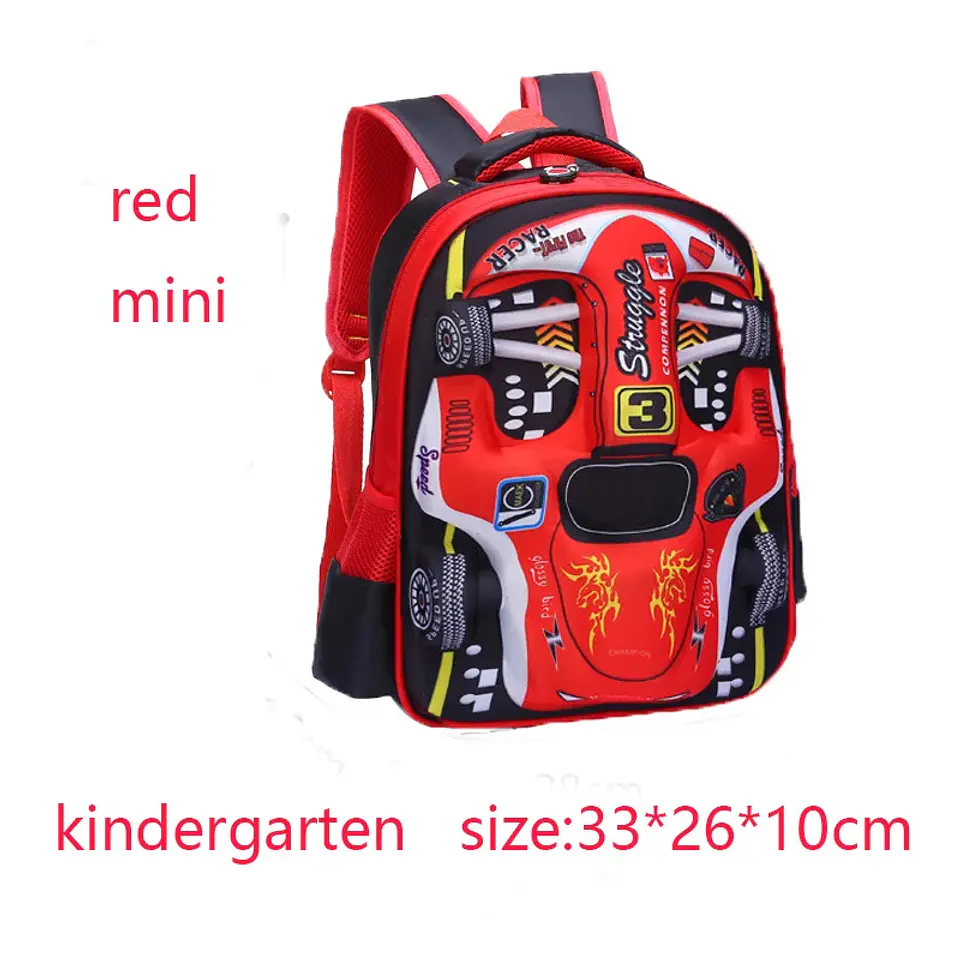 3D Car Kids Backpack  Waterproof School Bag 11