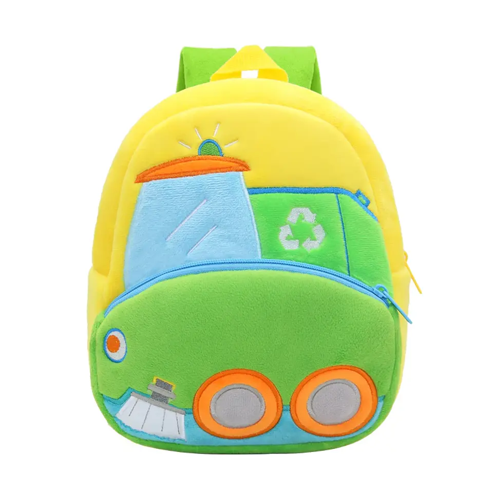 Kids Excavator Plush Backpack  Toddler School Bag 11
