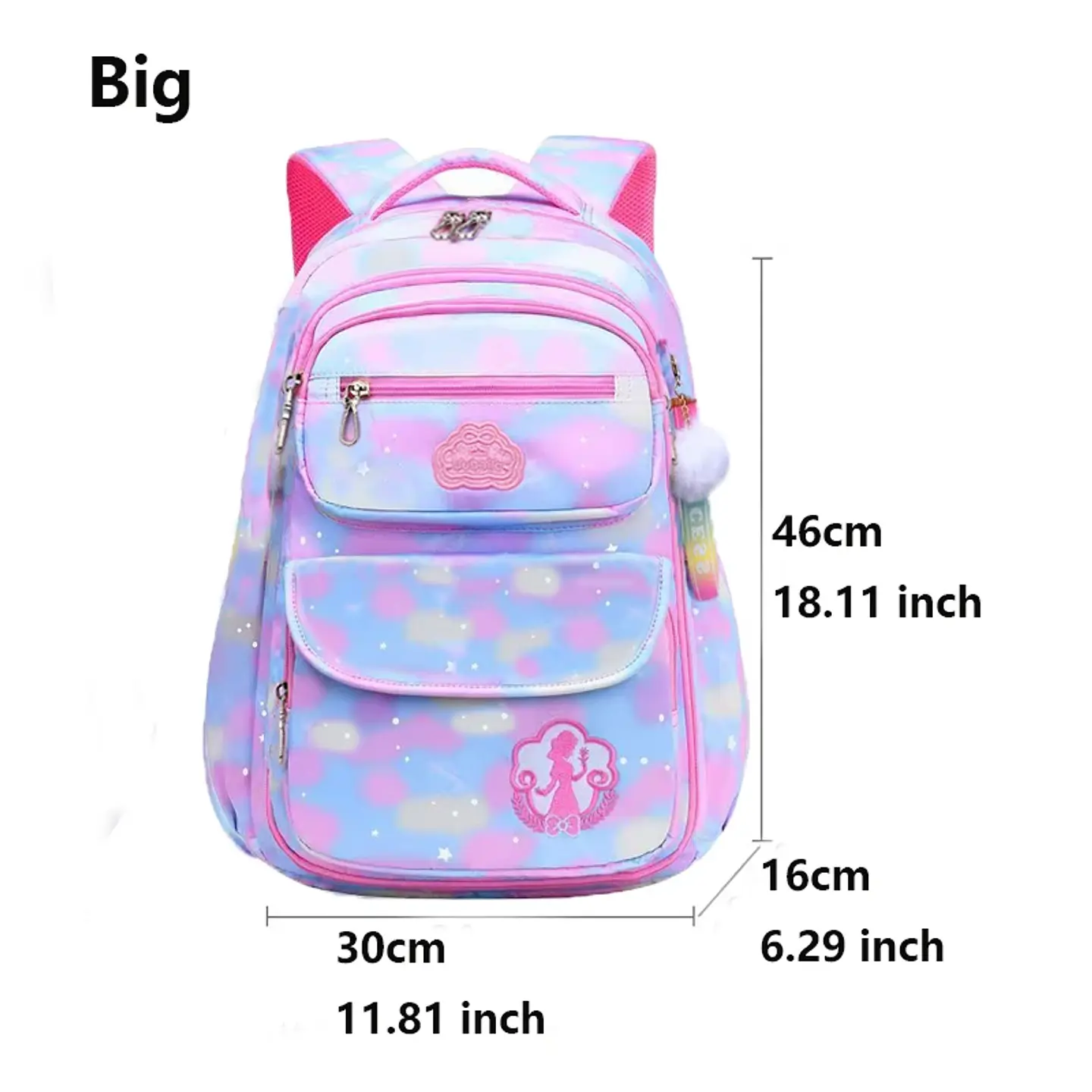 Girls Waterproof Backpack  Floral School Bag 11