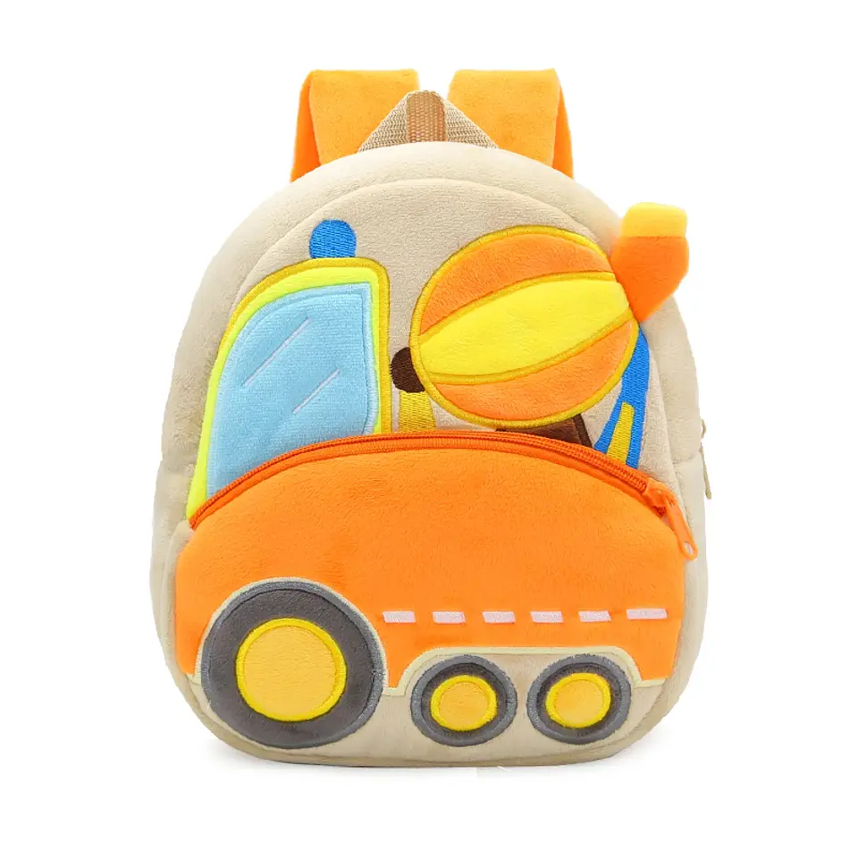 Kids Excavator Plush Backpack  Toddler School Bag 13