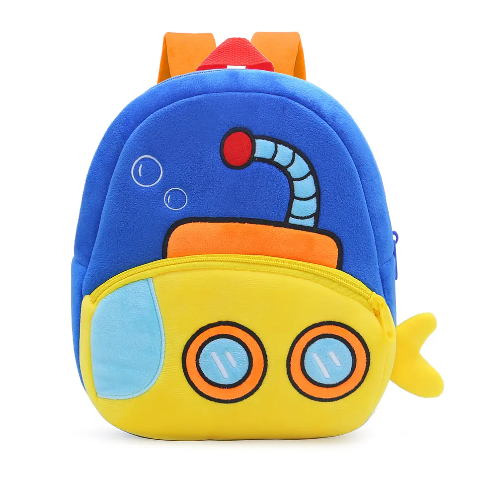 Kids Excavator Plush Backpack  Toddler School Bag 14
