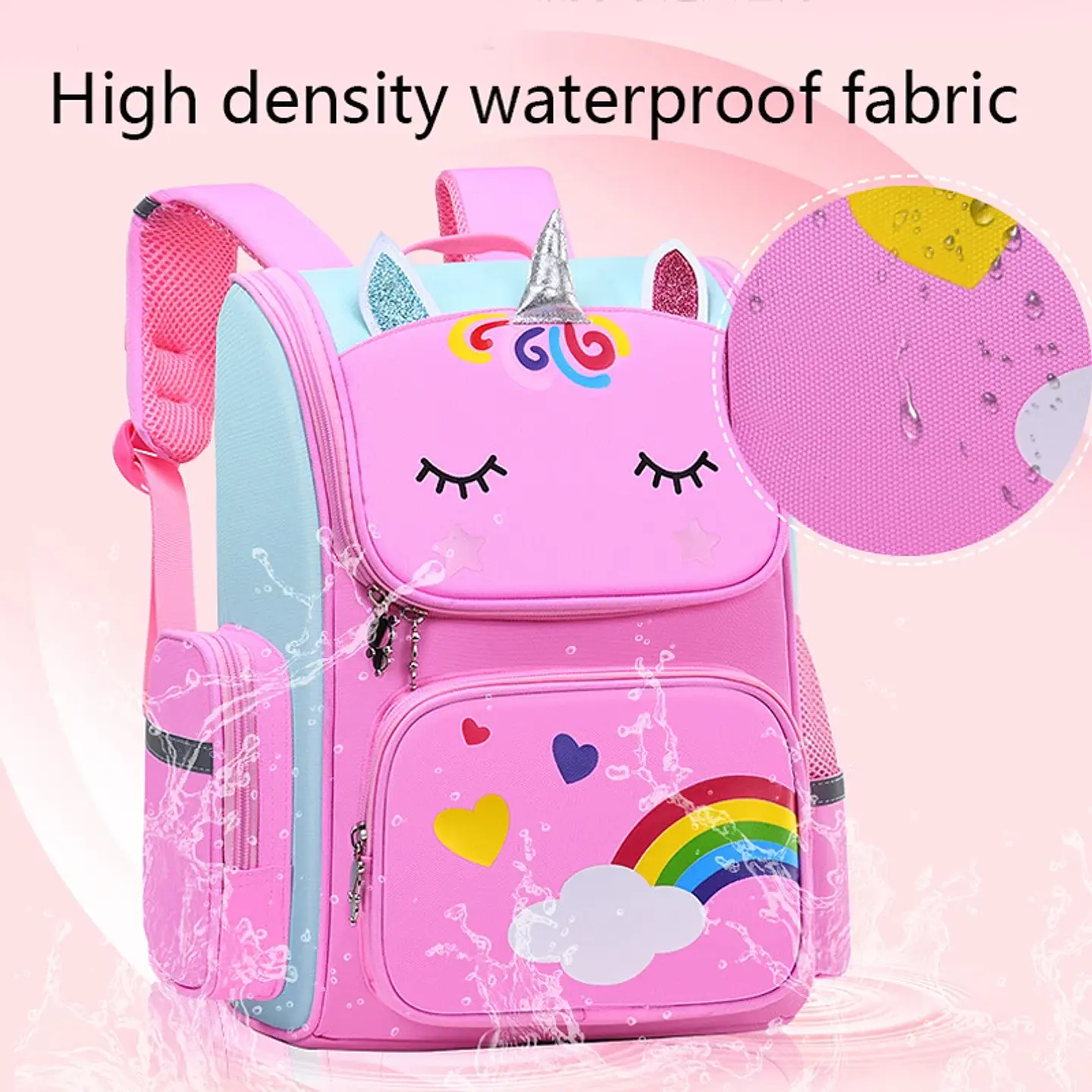 Unicorn Girls Backpack  Waterproof School Bag 18