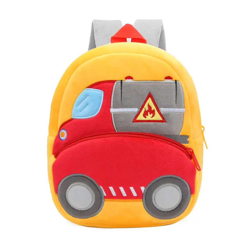 Kids Excavator Plush Backpack  Toddler School Bag 15