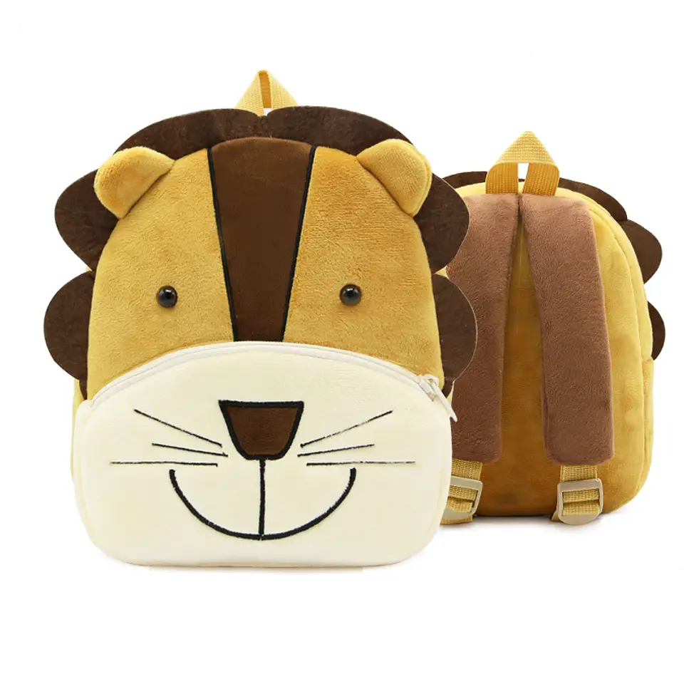Kids Animal Plush Backpack  Cartoon School Bag 11