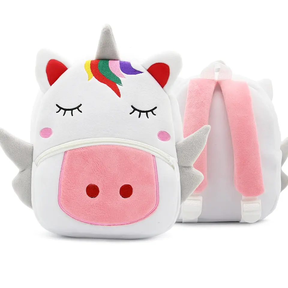 Kids Animal Plush Backpack  Cartoon School Bag 12