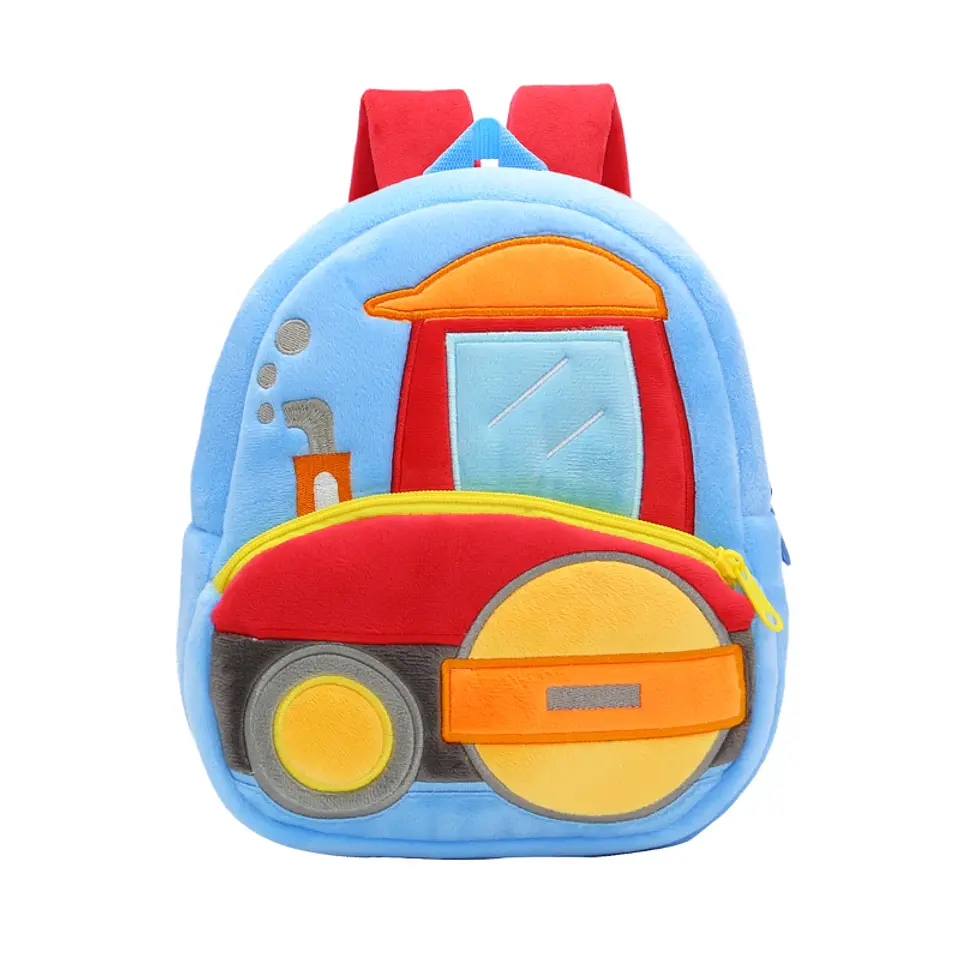 Kids Excavator Plush Backpack  Toddler School Bag 17