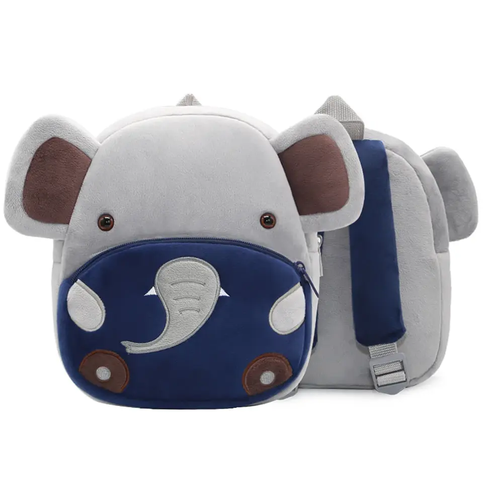 Kids Animal Plush Backpack  Cartoon School Bag 19