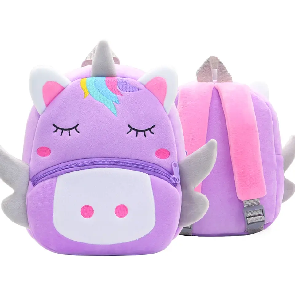 Kids Animal Plush Backpack  Cartoon School Bag 20