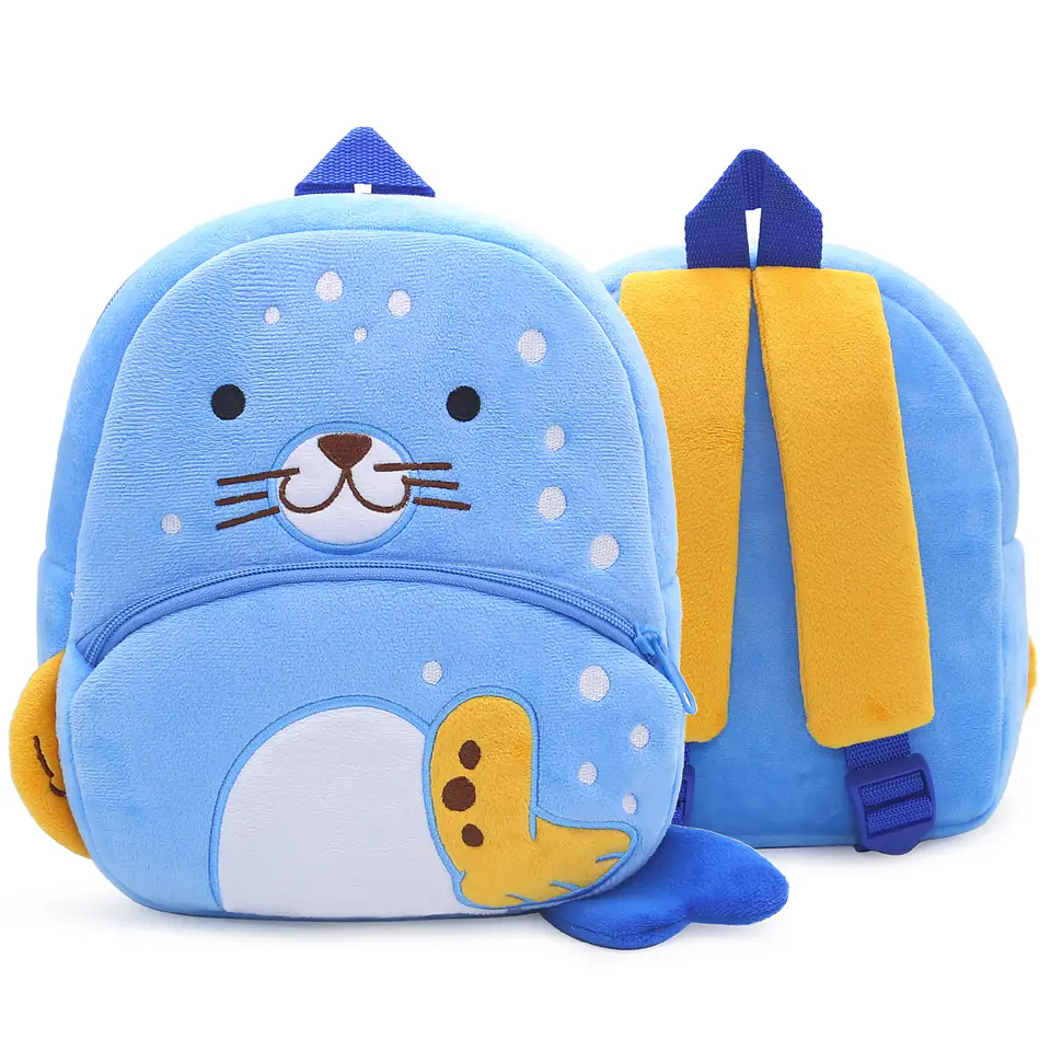 Kids Animal Plush Backpack  Cartoon School Bag 24