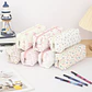 Floral Pencil Case – Bowknot School Storage Bag - thumbnail 1