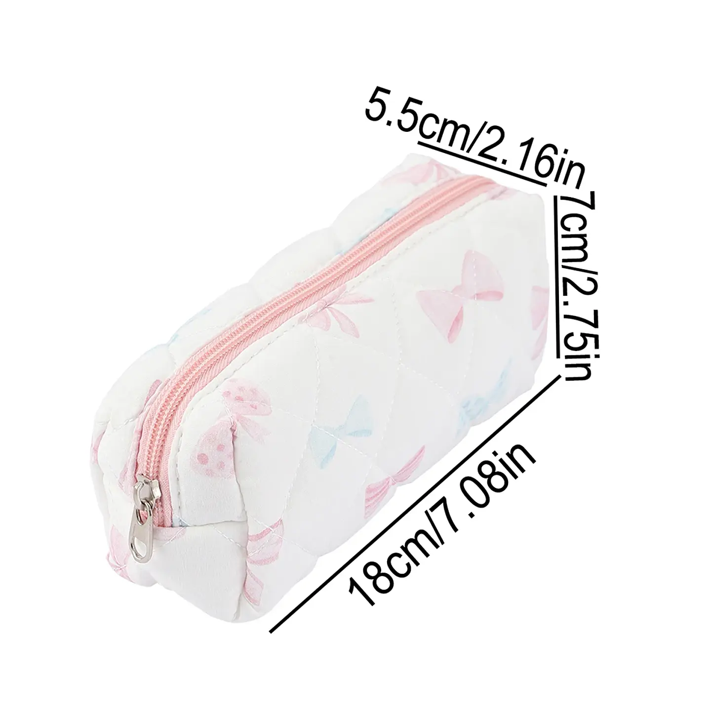 Floral Pencil Case – Bowknot School Storage Bag 2