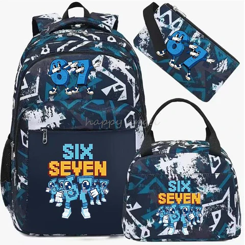 Six Seven Backpack Set  3PCS School Bag