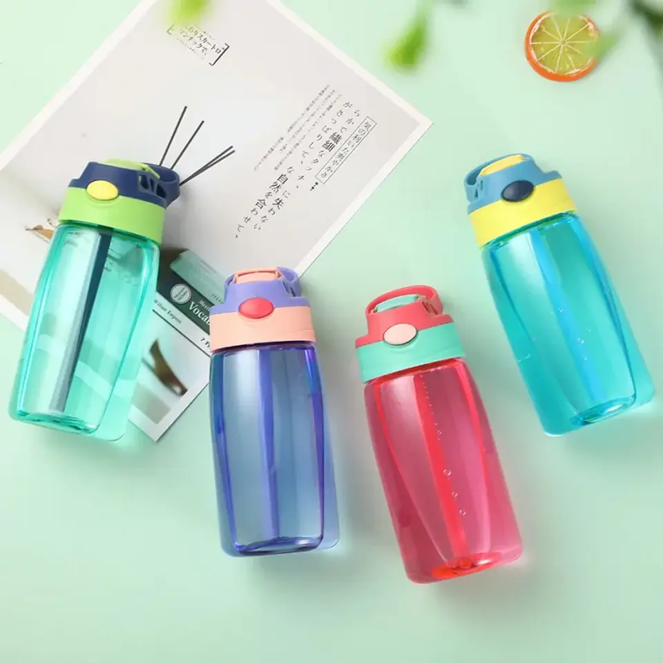 Kids Straw Water Bottle – 480ml Travel Cup 3