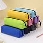 Solid Color Pencil Case  Large Zipper Pencil Pouch - thumbnail 1