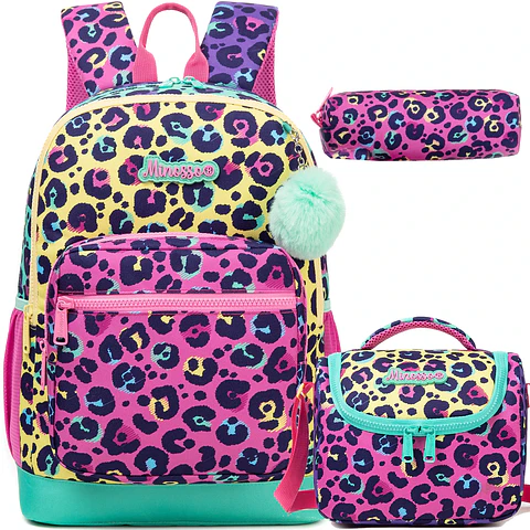 Kids Backpack Set  3PCS School Bag with Lunch Bag