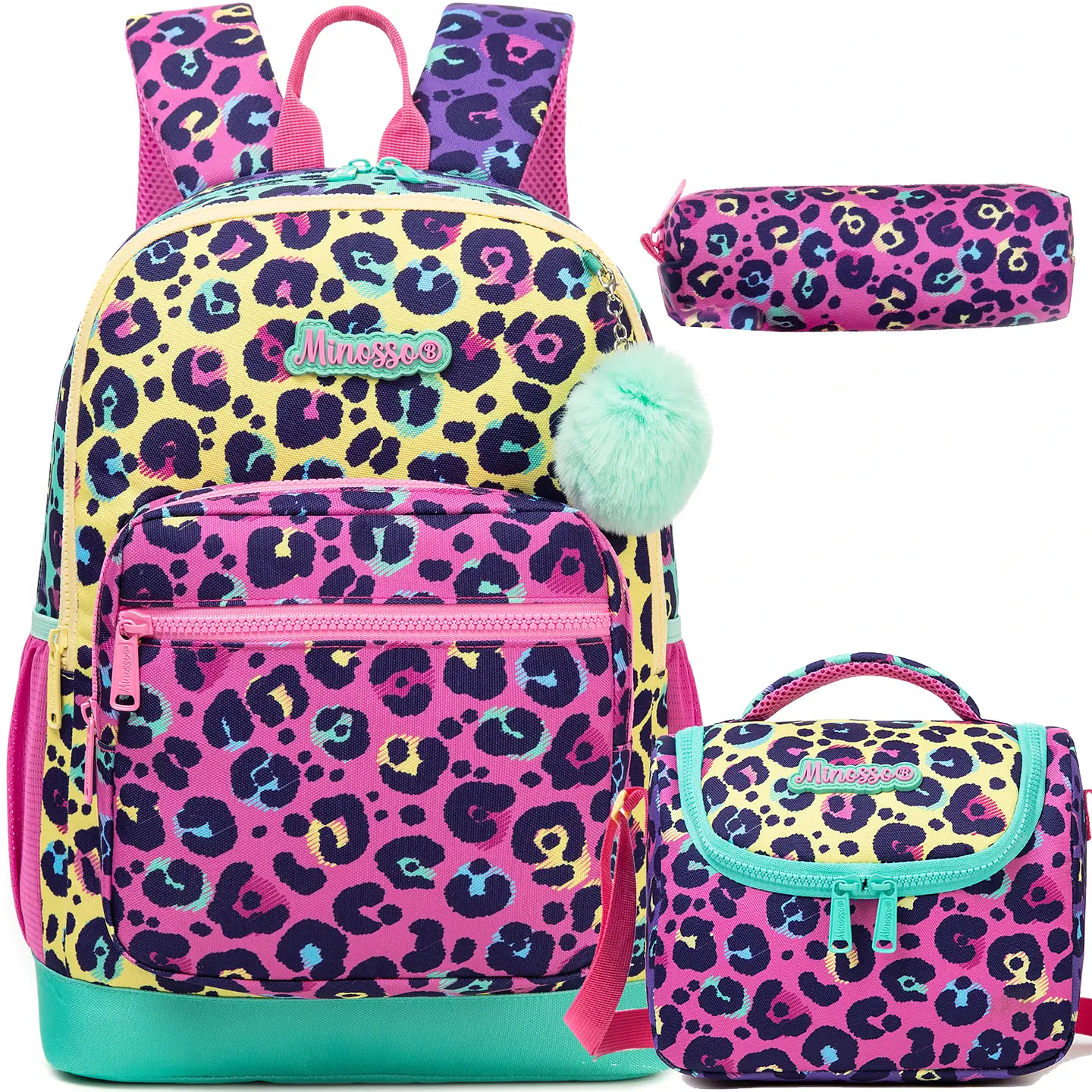 Kids Backpack Set  3PCS School Bag with Lunch Bag 1