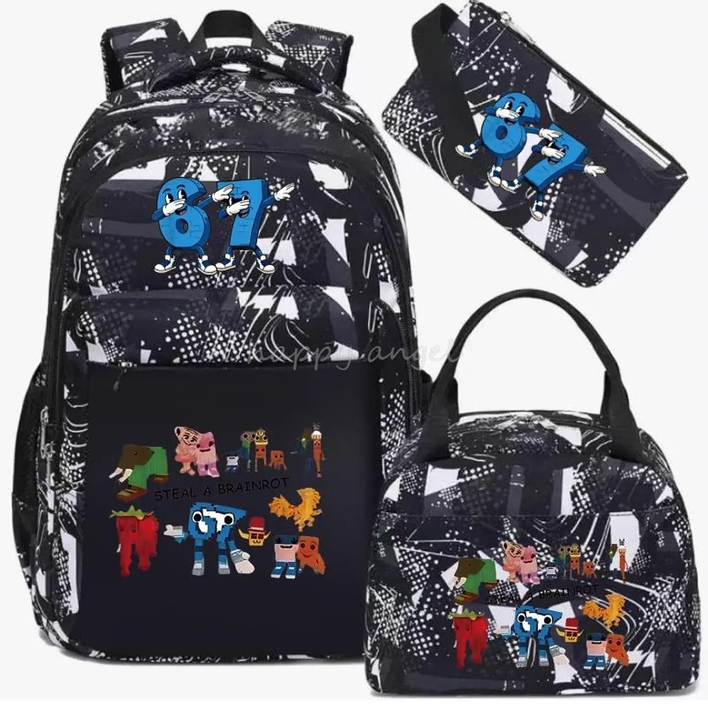 Six Seven Backpack Set  3PCS School Bag 5