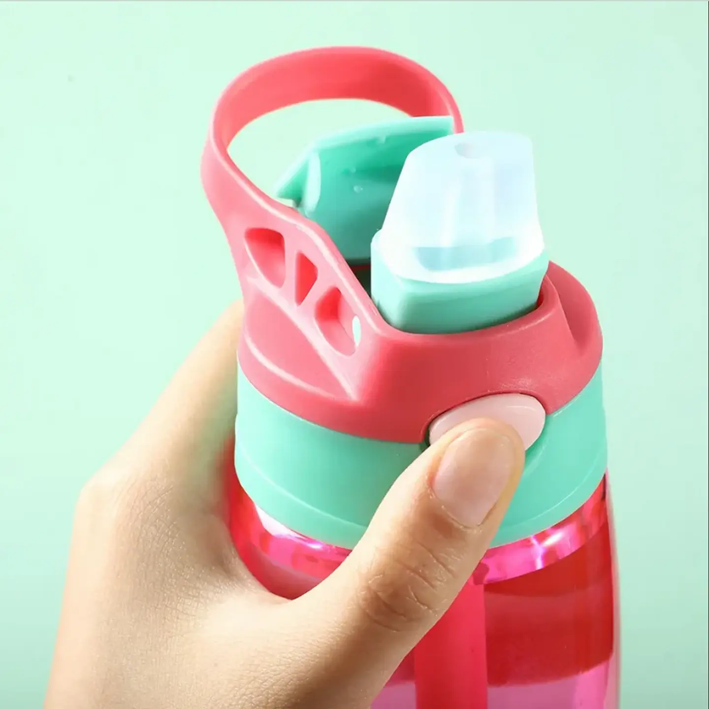 Kids Straw Water Bottle – 480ml Travel Cup 5