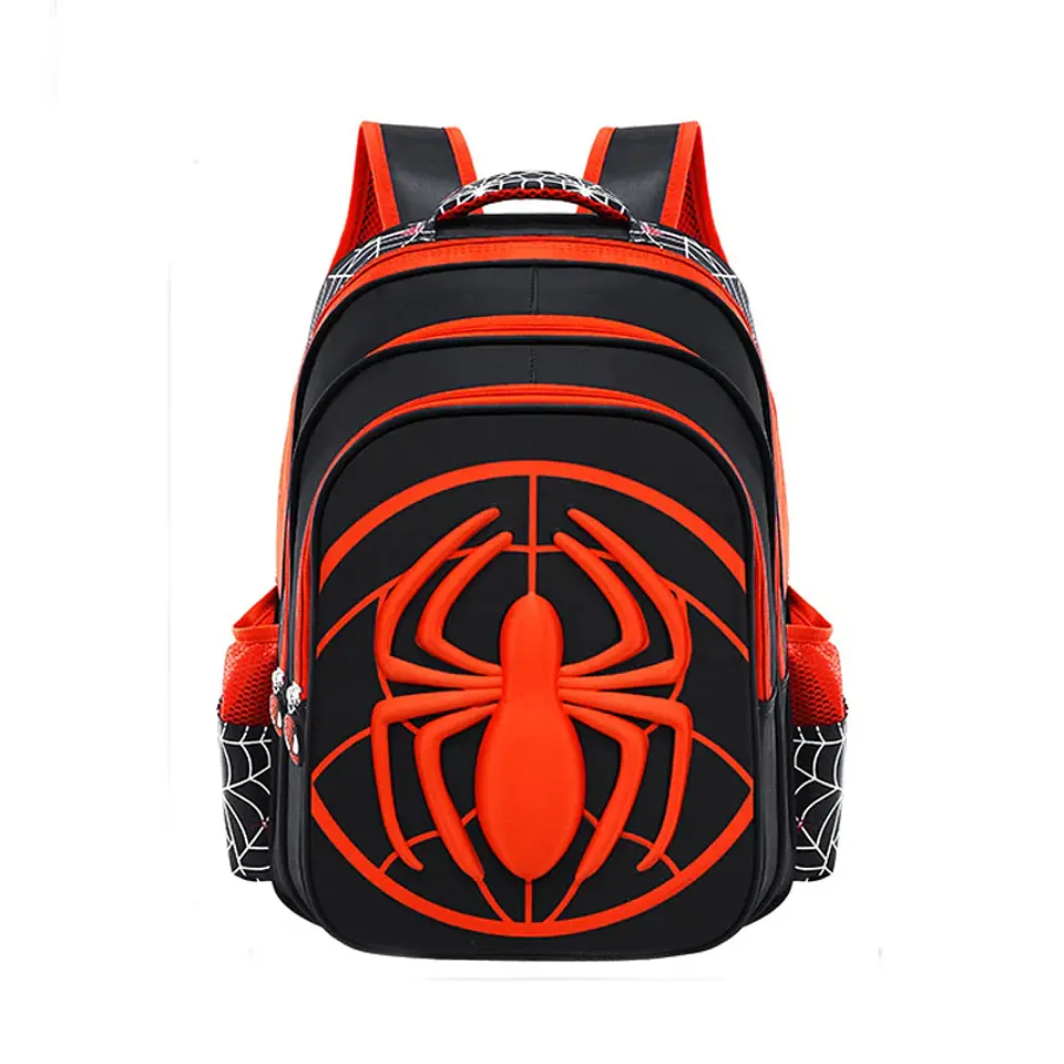 Spider Kids Backpack Set  2PCS Waterproof School Bag 3