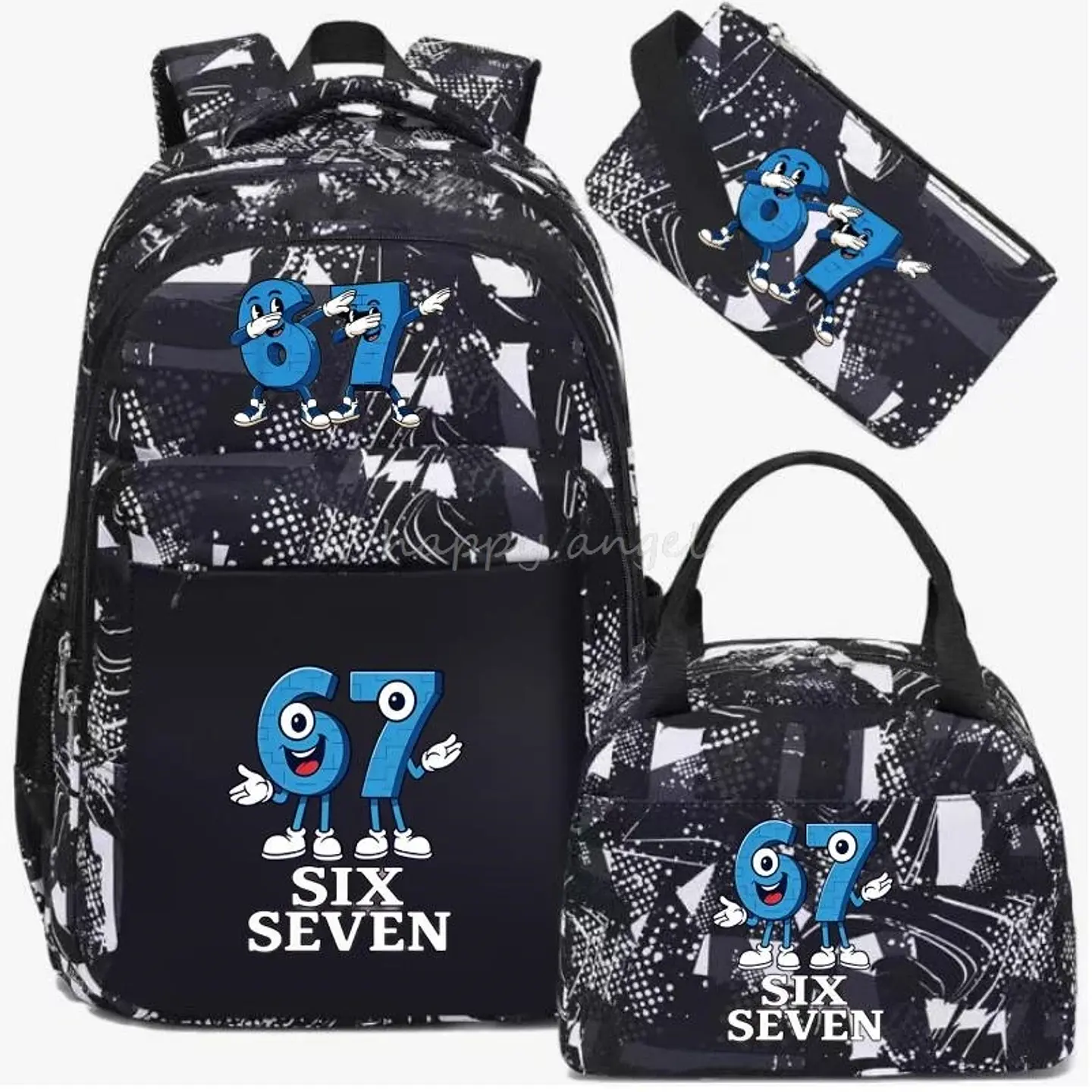 Six Seven Backpack Set  3PCS School Bag 6