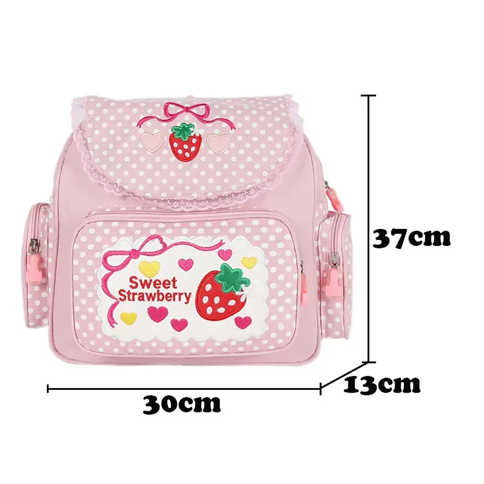 Strawberry Girls Backpack  Japanese School Bag 4