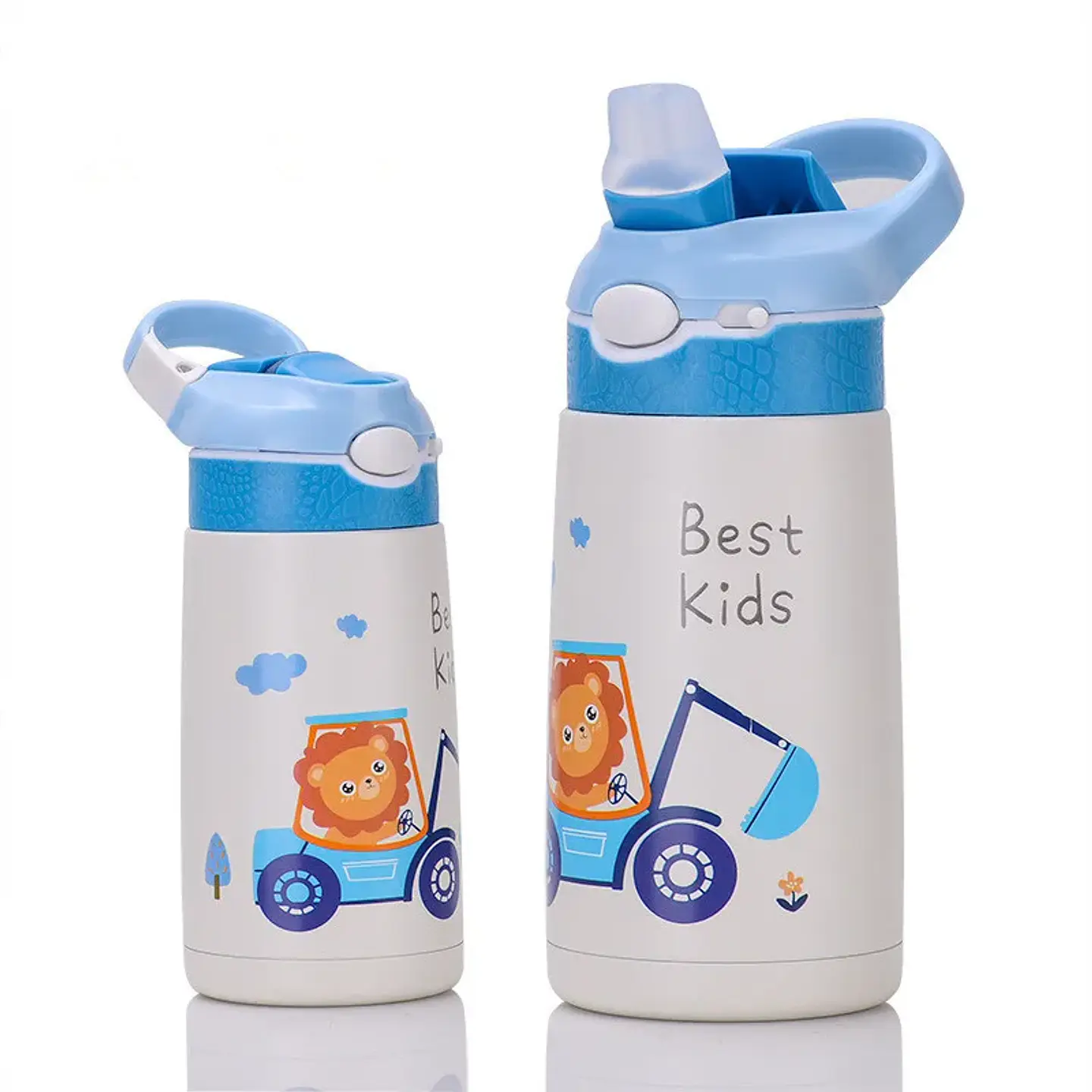 Kids Stainless Steel Thermos – 400ml Straw Bottle 8