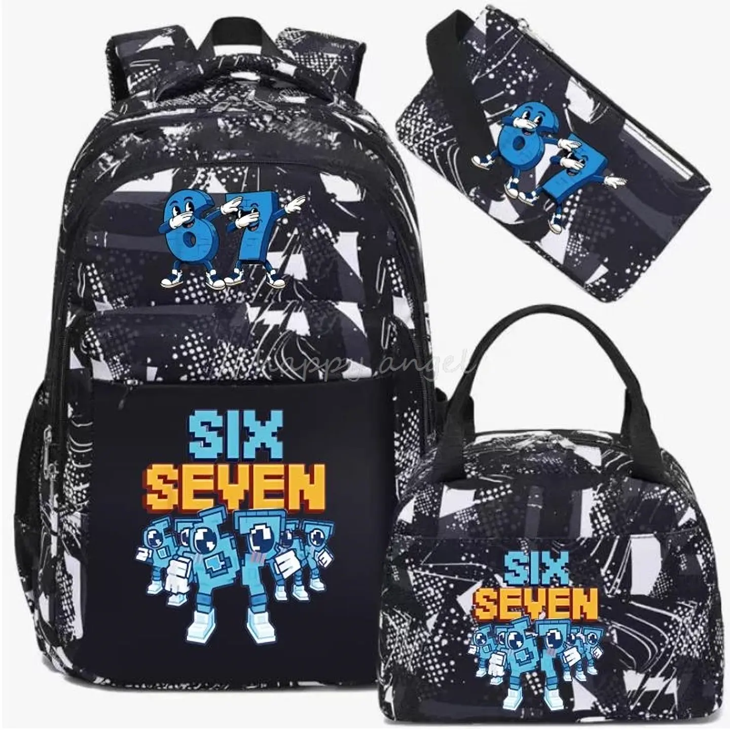 Six Seven Backpack Set  3PCS School Bag 7
