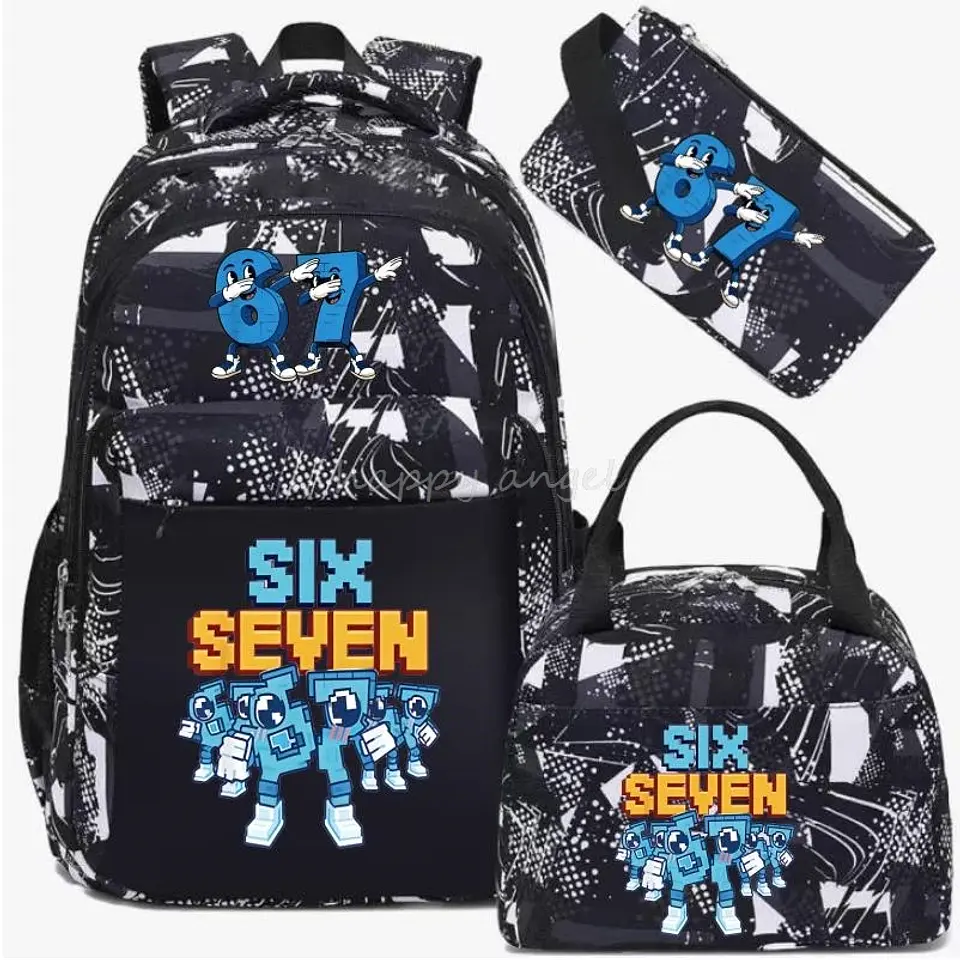 Six Seven Backpack Set  3PCS School Bag 7