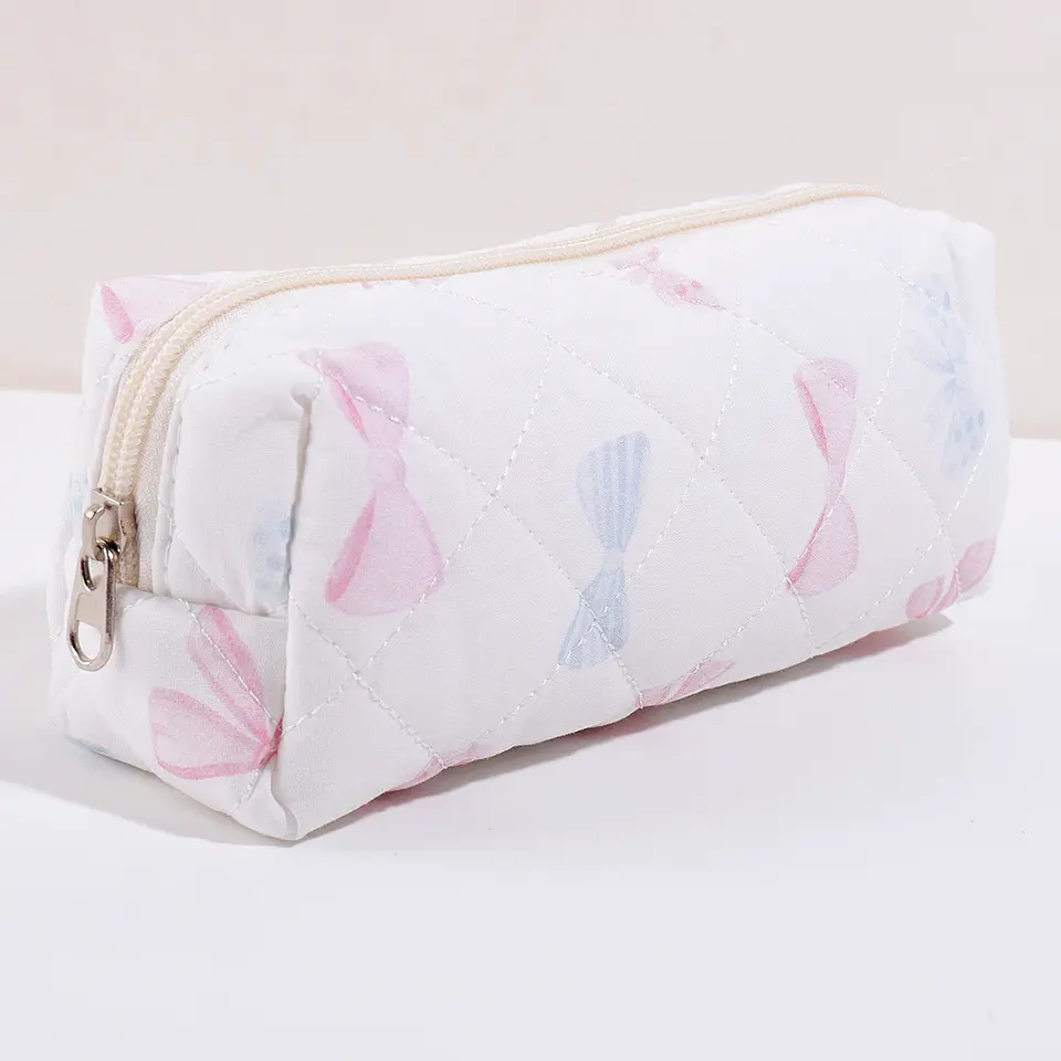 Floral Pencil Case – Bowknot School Storage Bag 8