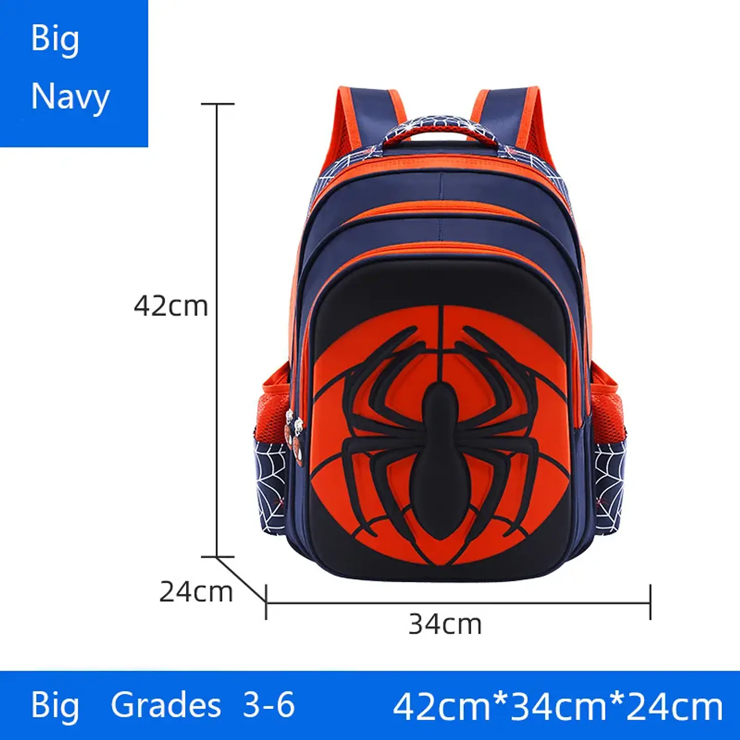 Spider Kids Backpack Set  2PCS Waterproof School Bag 9