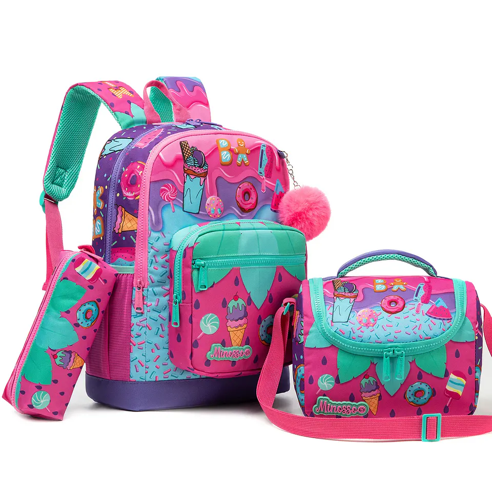 Kids Backpack Set  3PCS School Bag with Lunch Bag 6