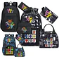 Sprunki Backpack Set  3PCS Waterproof School Bag - thumbnail 5