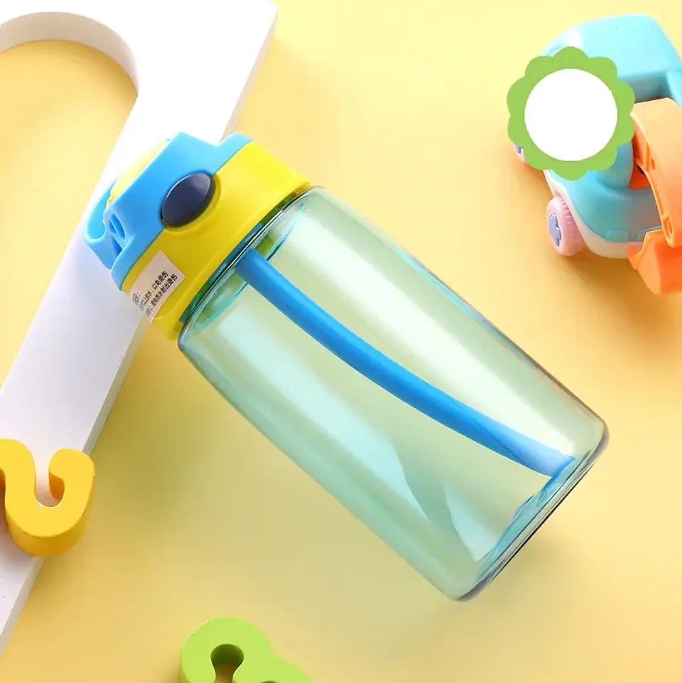 Kids Straw Water Bottle – 480ml Travel Cup 8