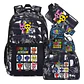 Sprunki Backpack Set  3PCS Waterproof School Bag - thumbnail 6