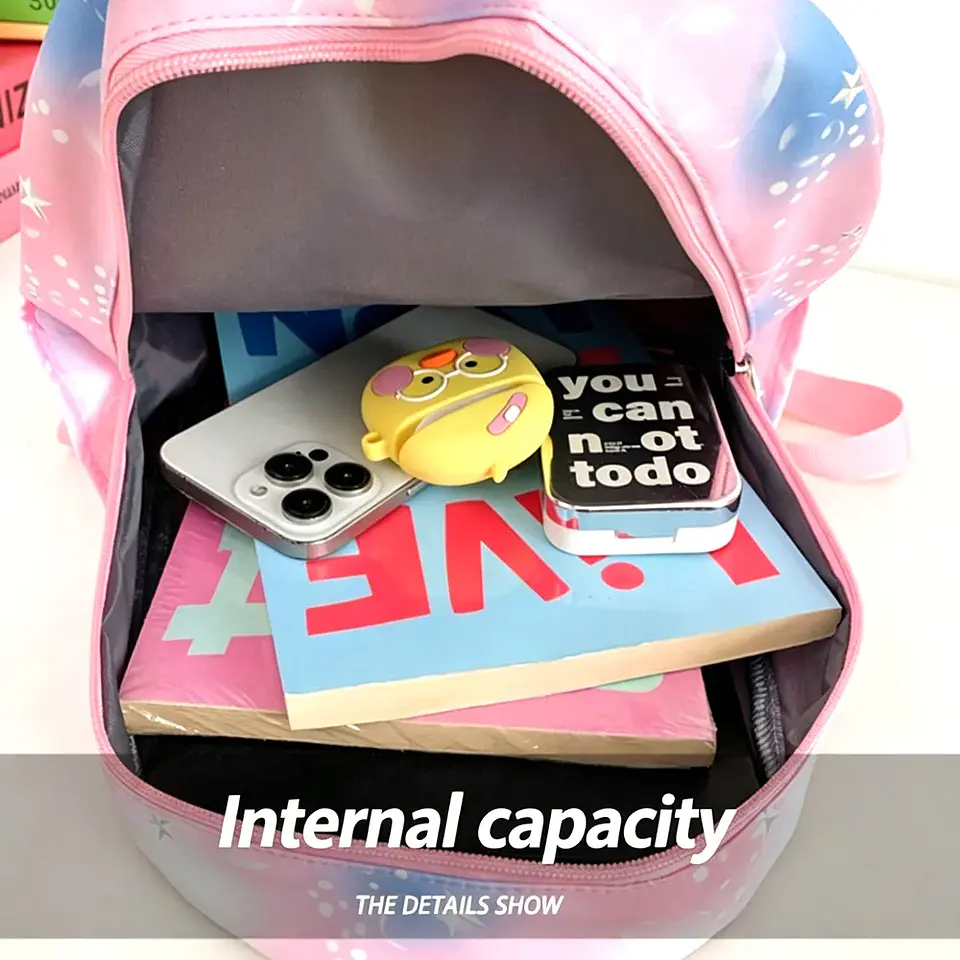HUNTR/X Kids Backpack  Kindergarten School Bag 6