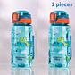 Kids Dinosaur Water Bottle – 600ml Straw Cup - thumbnail 14
